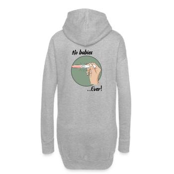 Keine Babys - Hoodie-Kleid - Grau meliert - Hinten