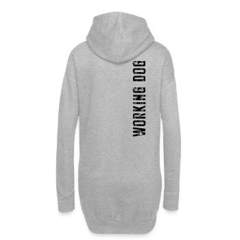 Working Dog Schriftzug - Hoodie-Kleid - Grau meliert - Hinten