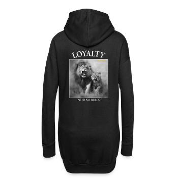 LOYALITÄT BRAUCHT KEINE GESETZE - Hoodie-Kleid - Schwarz - Hinten
