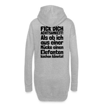FICK DICH ACHTSAMKEIT / MÜCKE ELEFANT KOCHEN - Hoodie-Kleid - Grau meliert - Hinten