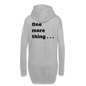 Abstract Geometry Pattern on Canvas - Hoodie Dress - heather grey - Back
