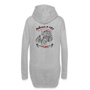 Belarus MTS / Legenden sterben nie. Ostalgie - Hoodie-Kleid - Grau meliert - Hinten