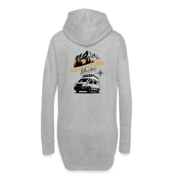 Camper Van Adventure Montagnes - Sweat-shirt à capuche long Femme - gris chiné - Dos