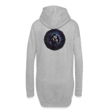 Romance sombre fantastique - Sweat-shirt à capuche long Femme - gris chiné - Dos