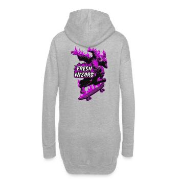 Fresh Wizard - Hoodie-Kleid - Grau meliert - Hinten