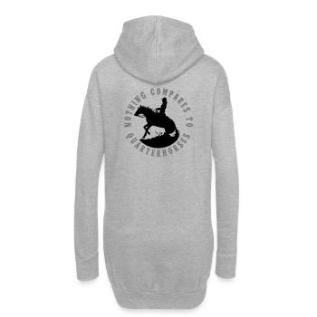 Quarterhorses Lady 2C - Hoodie-Kleid - Grau meliert - Hinten