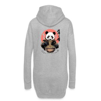 Kawaii Panda Ramen Japan Style Design - Hoodie-Kleid - Grau meliert - Hinten