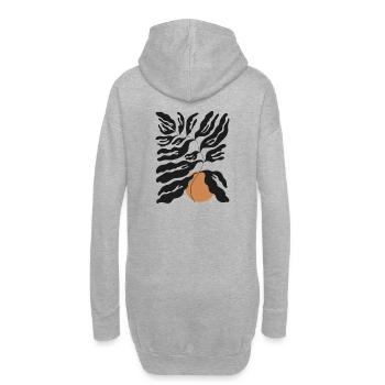 Sei Natur - Hoodie-Kleid - Grau meliert - Hinten