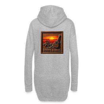 Roots and Soul - Hoodie-Kleid - Grau meliert - Hinten