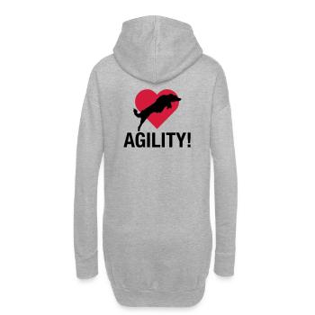 biglove_bordercollie - Hoodie-Kleid - Grau meliert - Hinten