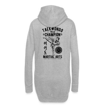 Tae Kwon Do Taekwondo - Sweat-shirt à capuche long Femme - gris chiné - Dos