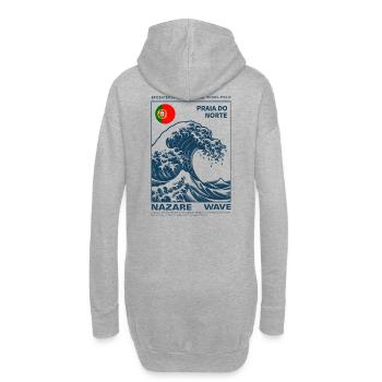 Nazaré Praia do Norte Welle - Hoodie-Kleid - Grau meliert - Hinten