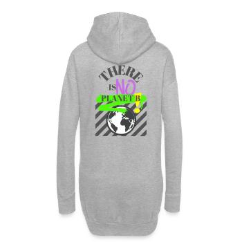 IL N’Y A PAS DE PLANÈTE B - Sweat-shirt à capuche long Femme - gris chiné - Dos