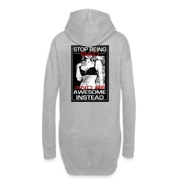 Stop being sad be awesome instead - barney himym - Hoodie-Kleid - Grau meliert - Hinten
