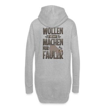 Sort Paresseux Sloth Vouloir est comme faire des paresseux - Sweat-shirt à capuche long Femme - gris chiné - Dos