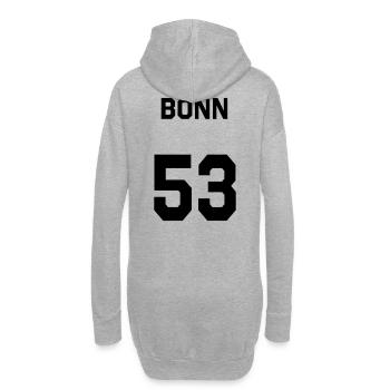 Bonn 53 - Hoodie-Kleid - Grau meliert - Hinten