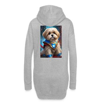 Héros Chiot Starcrest Cape - Sweat-shirt à capuche long Femme - gris chiné - Dos