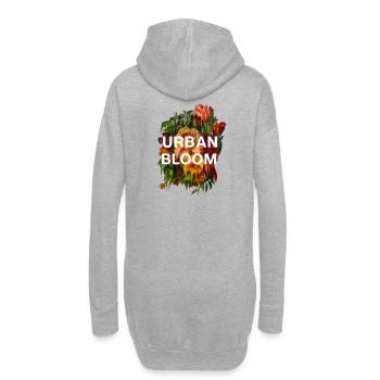 Urban_Bloom - Sweat-shirt à capuche long Femme - gris chiné - Dos