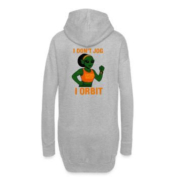 Alien Fitness T-Shirt – Cardio Queen von Venus - Hoodie-Kleid - Grau meliert - Hinten