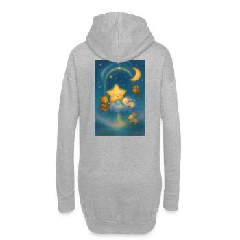 Monde des câlins Night Star - Sweat-shirt à capuche long Femme - gris chiné - Dos