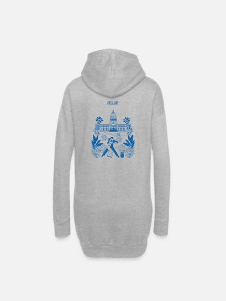 Uruguay Kapitol Tango - Hoodie-Kleid - Grau meliert