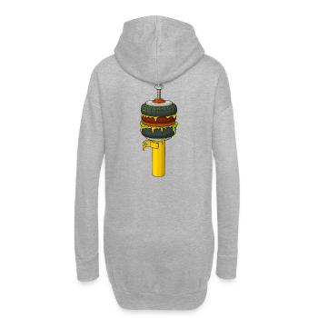 BurgAir  - Hoodie-Kleid - Grau meliert - Hinten
