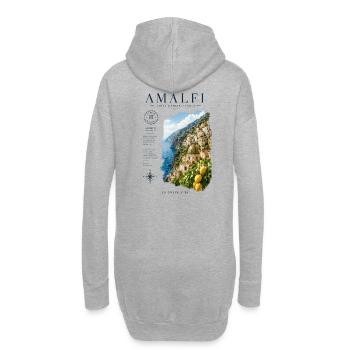 Amalfi Küsten - La Dolce Vita - Hoodie-Kleid - Grau meliert - Hinten