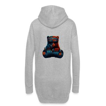 Gym marten - Hoodie Dress - heather grey - Back