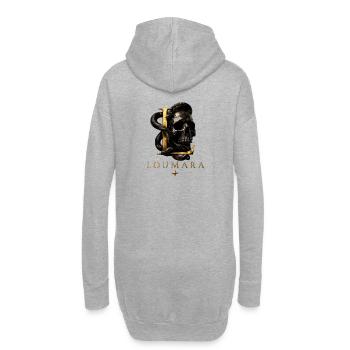 Parfait pour les fans - Sweat-shirt à capuche long Femme - gris chiné - Dos