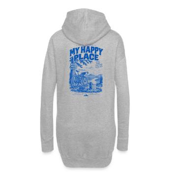 Mon sentier du Lieu Heureux - Sweat-shirt à capuche long Femme - gris chiné - Dos