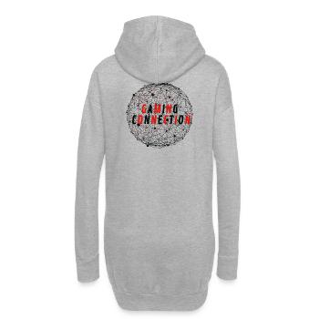 Gaming Connection / Connected World - Hoodie-Kleid - Grau meliert - Hinten