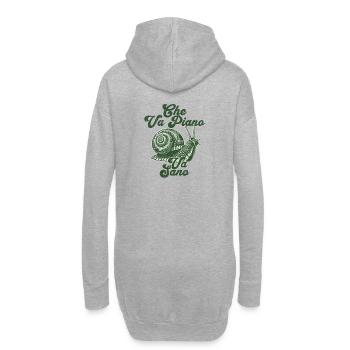 Che va piano va sano - Sweat-shirt à capuche long Femme - gris chiné - Dos
