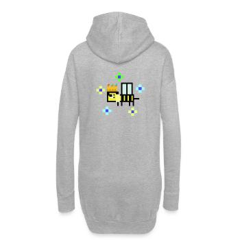 Queen Bee - Hoodie Dress - heather grey - Back