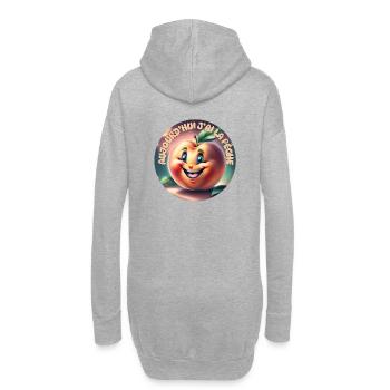 Heute bin ich in der Stimmung - Hoodie-Kleid - Grau meliert - Hinten