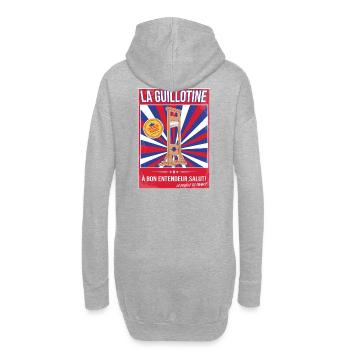 La guillotine - Bloquons tout le 10 septembre 2025 - Sweat-shirt à capuche long Femme - gris chiné - Dos