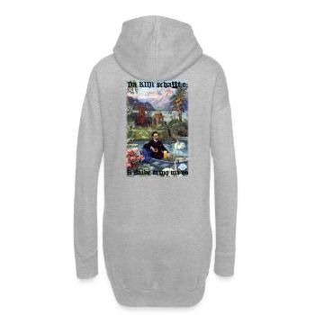 Da KINI schafft o... Lustiges T-Shirt, Bayern,Bier - Hoodie-Kleid - Grau meliert - Hinten