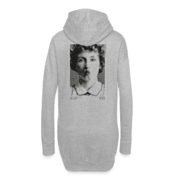 Vintage Girl № 3 by Clarissa Schwarz 2023 - Hoodie-Kleid - Grau meliert - Hinten