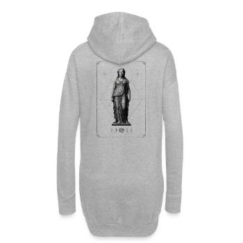Fille de la Lune - Sweat-shirt à capuche long Femme - gris chiné - Dos