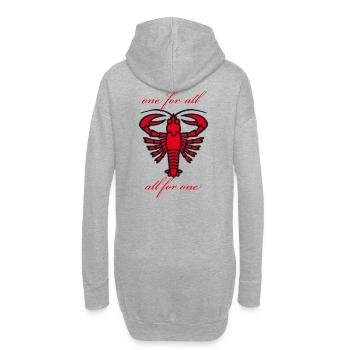 Cottbus tous pour un - Sweat-shirt à capuche long Femme - gris chiné - Dos