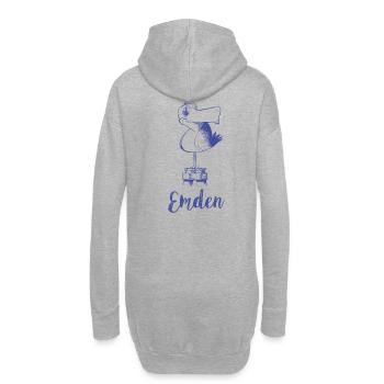 Moewe Emden - Hoodie-Kleid - Grau meliert - Hinten