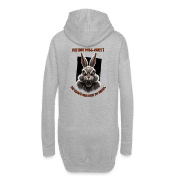 Je suis vraiment sympa. Je ne peux tout simplement pas le montrer comme ça. - Sweat-shirt à capuche long Femme - gris chiné - Dos
