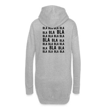 BLA BLA BLA I funny gift idea for women - Hoodie Dress - heather grey - Back