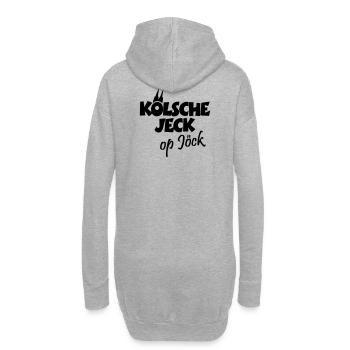 Kölsche Jeck op Jöck Kölsch Köln - Hoodie-Kleid - Grau meliert - Hinten