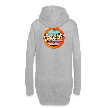 Retro forever - Hoodie-Kleid - Grau meliert - Hinten