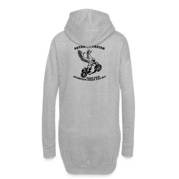 N’allez jamais plus vite que votre ange gardien ne peut voler - Sweat-shirt à capuche long Femme - gris chiné - Dos
