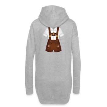Suisse-Allemand, Bavière, Tyrol - Sweat-shirt à capuche long Femme - gris chiné - Dos