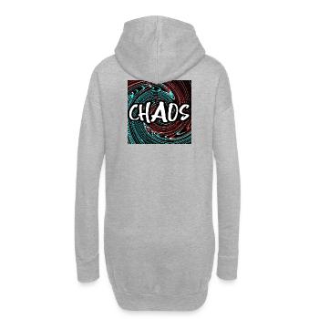 CHAOS - Hoodie-Kleid - Grau meliert - Hinten