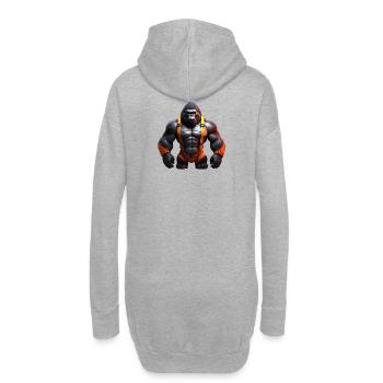 Gorilla Force Primas Ideales Geschenk - Hoodie-Kleid - Grau meliert - Hinten