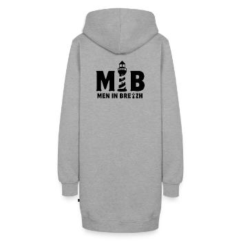 bretagne, breton, celte - Sweat-shirt à capuche long Femme - gris chiné - Dos