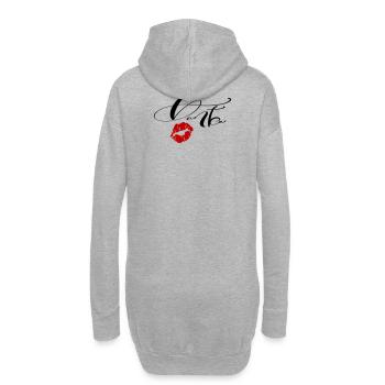 Danke  - Hoodie-Kleid - Grau meliert - Hinten